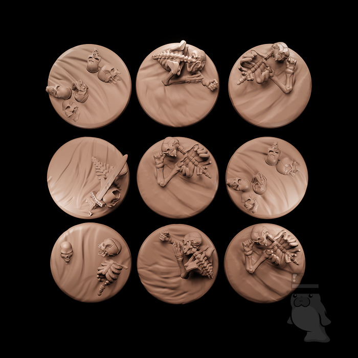 Desert Skeleton Base Toppers (25mm) - Skeleton Scatter - Stormforge ...