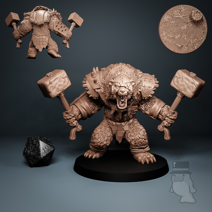 Werebear Warrior A - Corruption of the Glades - Imagine Minis :: Mini ...