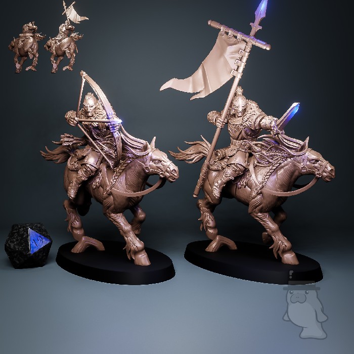 Artisan Guild – Skutagaard Warhorses – Figurines à Monter Et Peindre – Neuf